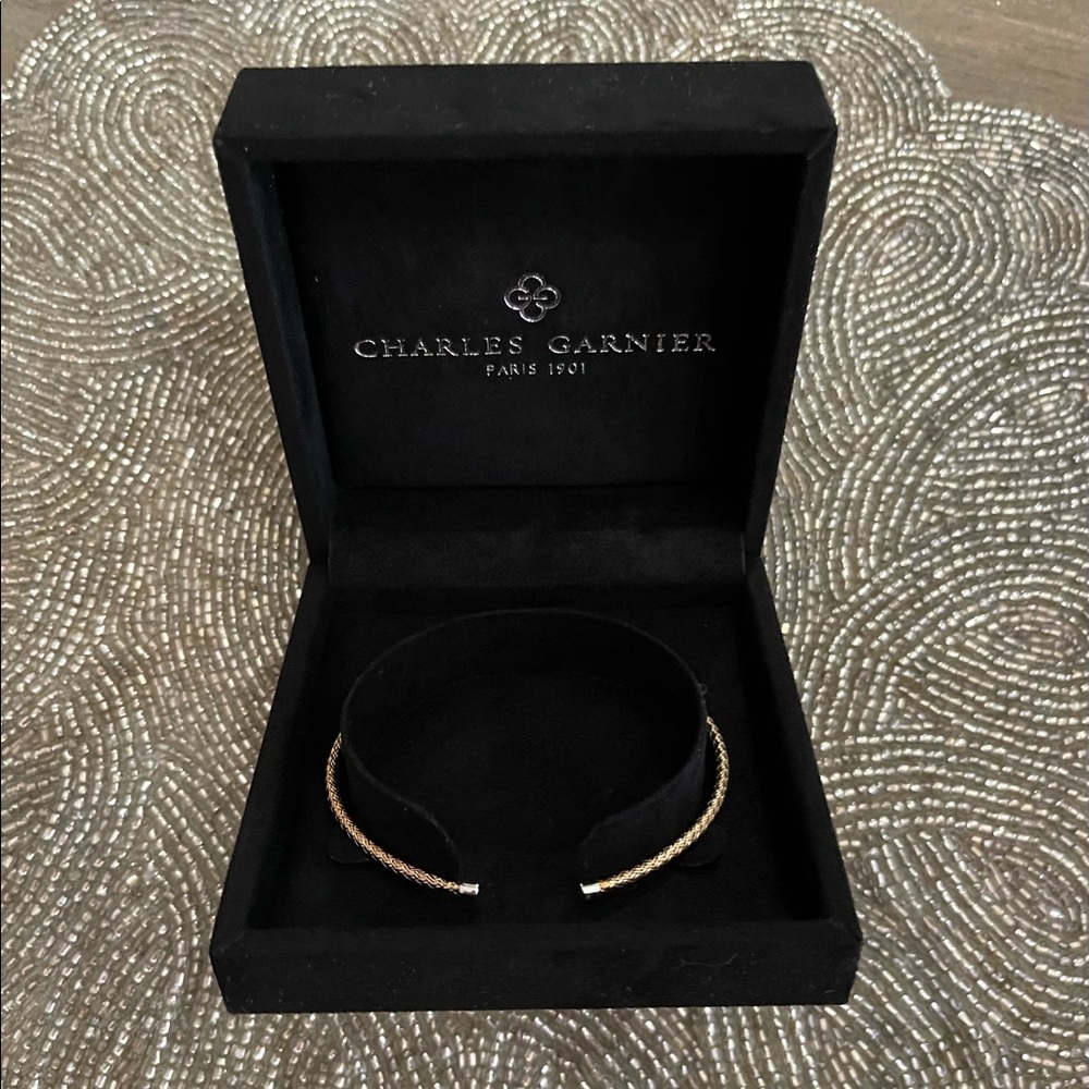 Gold-Tone Braided Cuff Bracelet